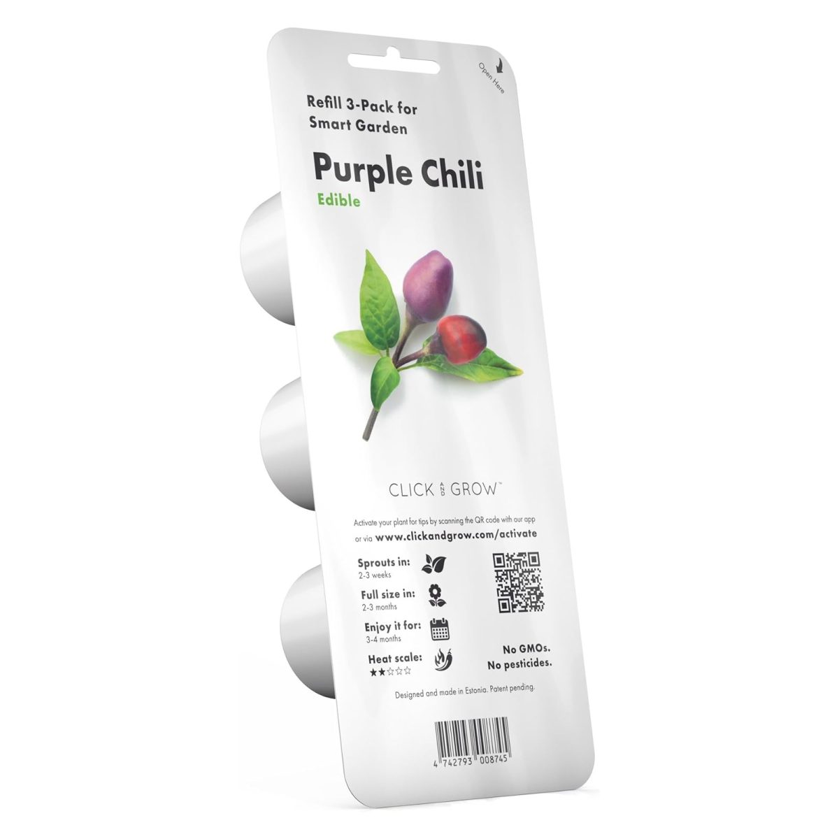 Click &Amp;Amp; Grow Purple Chili Pods (Pack Of 3)