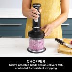 Ninja Foodi 3-in-1 Hand Blender, Mixer & Chopper [CI100ME], 850W, Silver/black