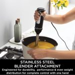 Ninja Foodi 3-in-1 Hand Blender, Mixer & Chopper [CI100ME], 850W, Silver/black