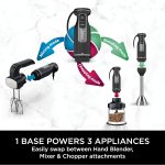 Ninja Foodi 3-in-1 Hand Blender, Mixer & Chopper [CI100ME], 850W, Silver/black