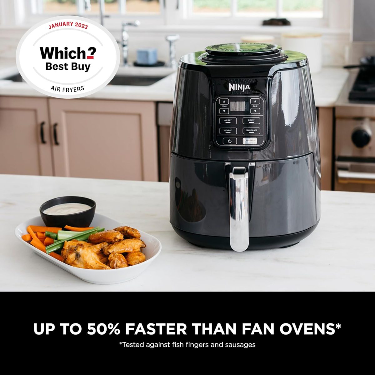 Ninja Air Fryer Af100, Roast, Reheat, Dehydrate