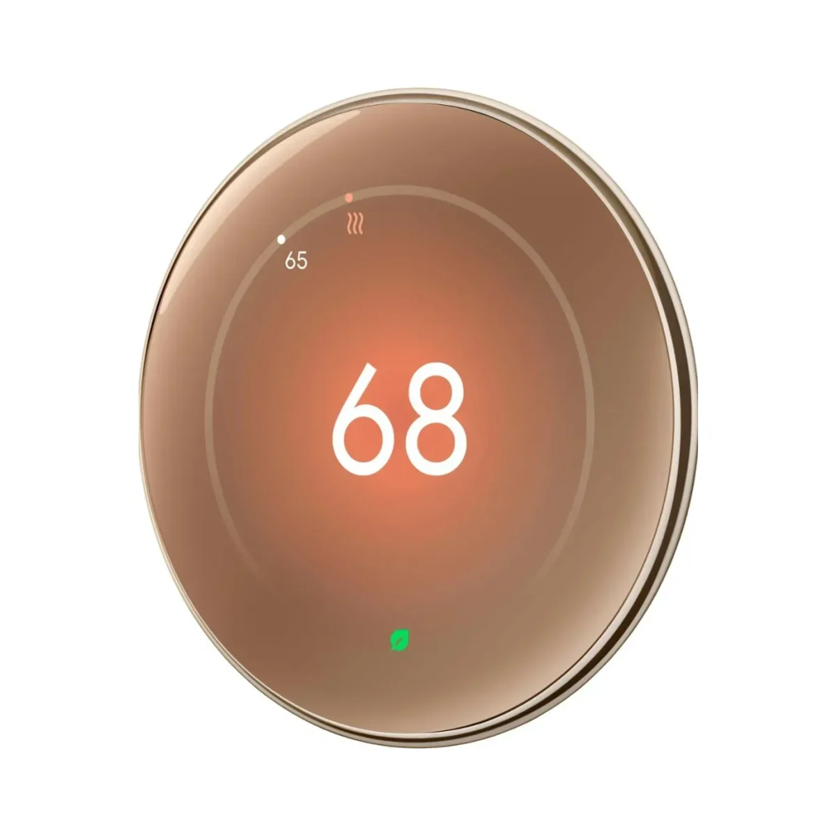 Google Nest Learning Thermostat (4Th Gen) With Nest Temperature Sensor (2Nd Gen) - Polished Gold Ga05171