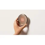 Google Nest Learning Thermostat (4th Gen) with Nest Temperature Sensor (2nd Gen) - Polished Gold GA05171