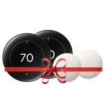 Google Nest Learning Thermostat (4th Gen) with Nest Temperature Sensor (2nd Gen) - Polished Obsidian