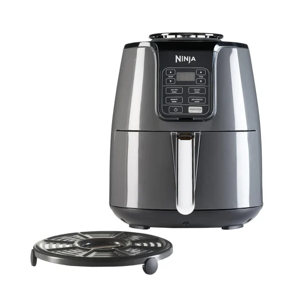 Ninja Air Fryer Af100ME, Roast, Reheat, Dehydrate, 3.8 L, 1550 Watts, Grey And Black
