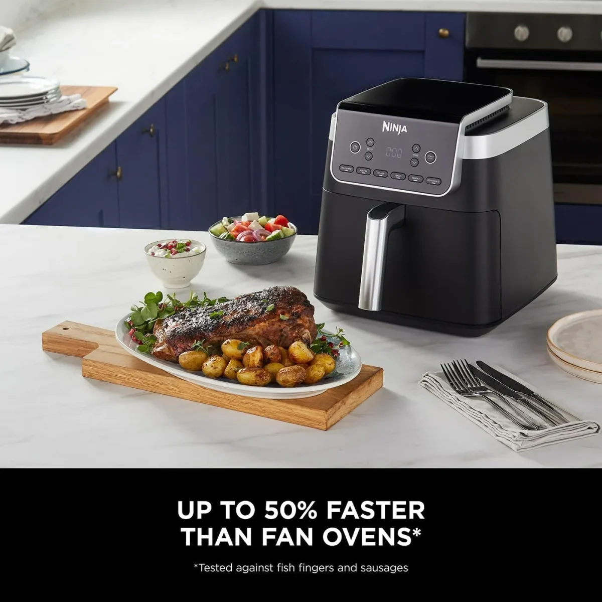 Ninja Air Fryer Max Pro, 6.2L Black, Af180Me