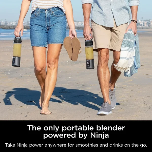 Ninja Blast Portable Blender, 530ml, Leakproof Lid & Sip Spout, Powerful Cordless Mini Blender - Black BC151MEBK