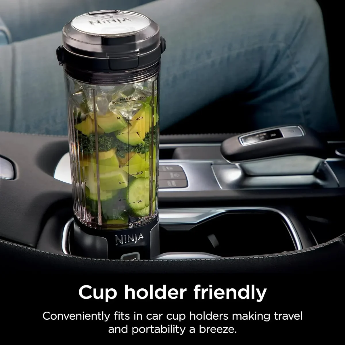 Ninja Blast Portable Blender, 530Ml, Leakproof Lid &Amp; Sip Spout, Powerful Cordless Mini Blender - Black Bc151Mebk