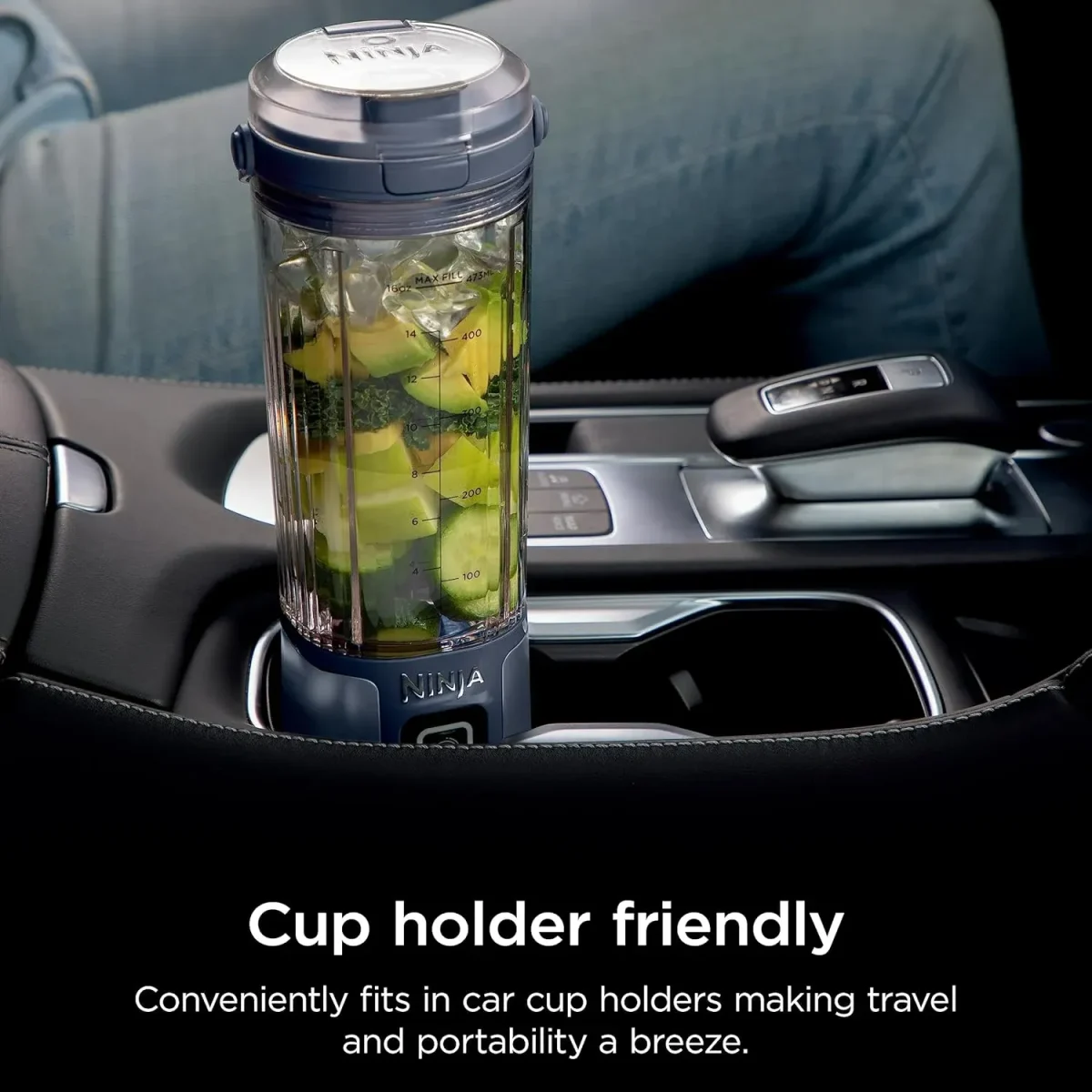 Ninja Blast Portable Blender, 530Ml, Leakproof Lid &Amp; Sip Spout, Powerful Cordless Mini Blender - Denim Blue Bc151Nv