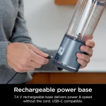 Ninja Blast Portable Blender, 530ml, Leakproof Lid & Sip Spout, Powerful Cordless Mini Blender - Denim Blue BC151NV