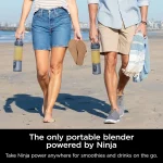 Ninja Blast Portable Blender, 530ml, Leakproof Lid & Sip Spout, Powerful Cordless Mini Blender - Denim Blue BC151NV