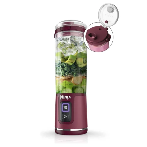 Ninja Blast Portable Blender, 530ml, Leakproof Lid & Sip Spout, Powerful Cordless Mini Blender - Purple, BC151MEPR