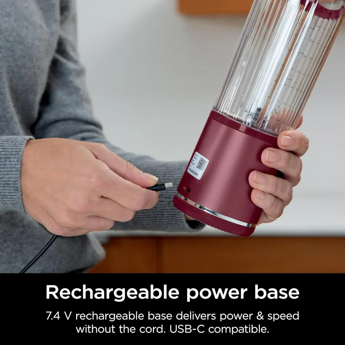Ninja Blast Portable Blender, 530Ml, Leakproof Lid &Amp; Sip Spout, Powerful Cordless Mini Blender - Purple, Bc151Mepr