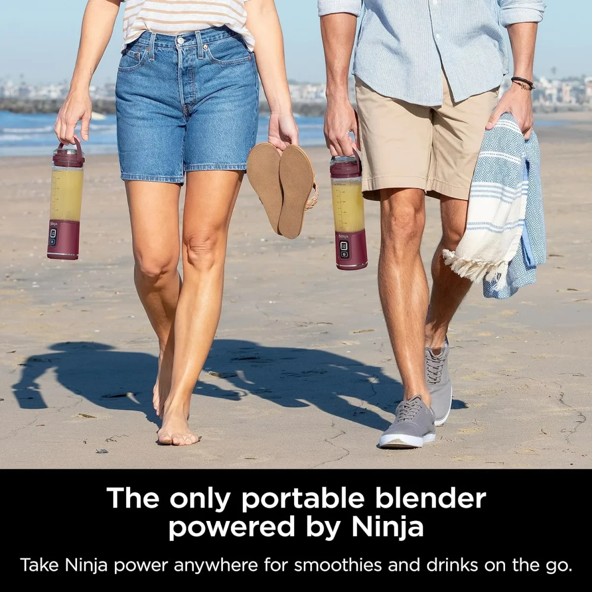 Ninja Blast Portable Blender, 530Ml, Leakproof Lid &Amp; Sip Spout, Powerful Cordless Mini Blender - Purple, Bc151Mepr