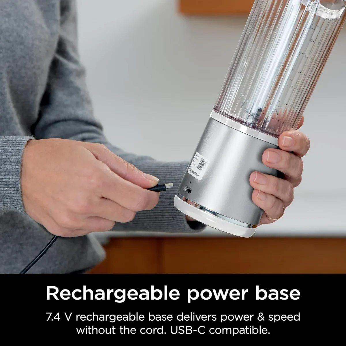 Ninja Blast Portable Blender, 530Ml, Leakproof Lid &Amp; Sip Spout, Powerful Cordless Mini Blender - White Bc151Mewh