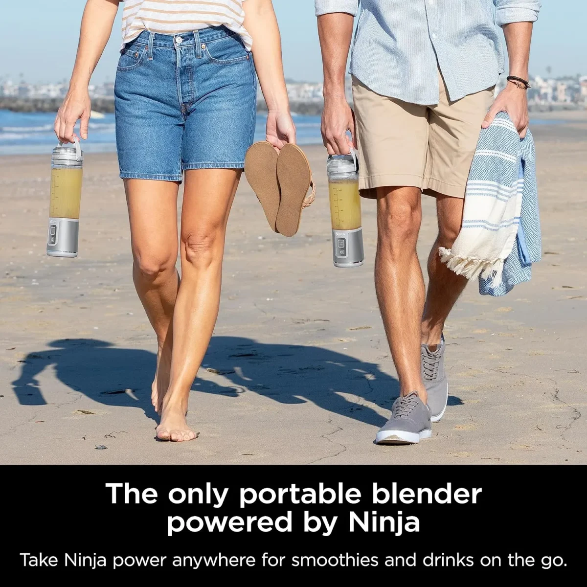 Ninja Blast Portable Blender, 530Ml, Leakproof Lid &Amp; Sip Spout, Powerful Cordless Mini Blender - White Bc151Mewh