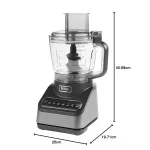 Ninja Food Processor with 4 Automatic Programs 2.1L, 850W - Silver BN650ME