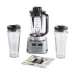Ninja Foodi MAX Power Nutri Blender 2-in-1 2x 700ml Cups, 1100W - Silver CB150ME