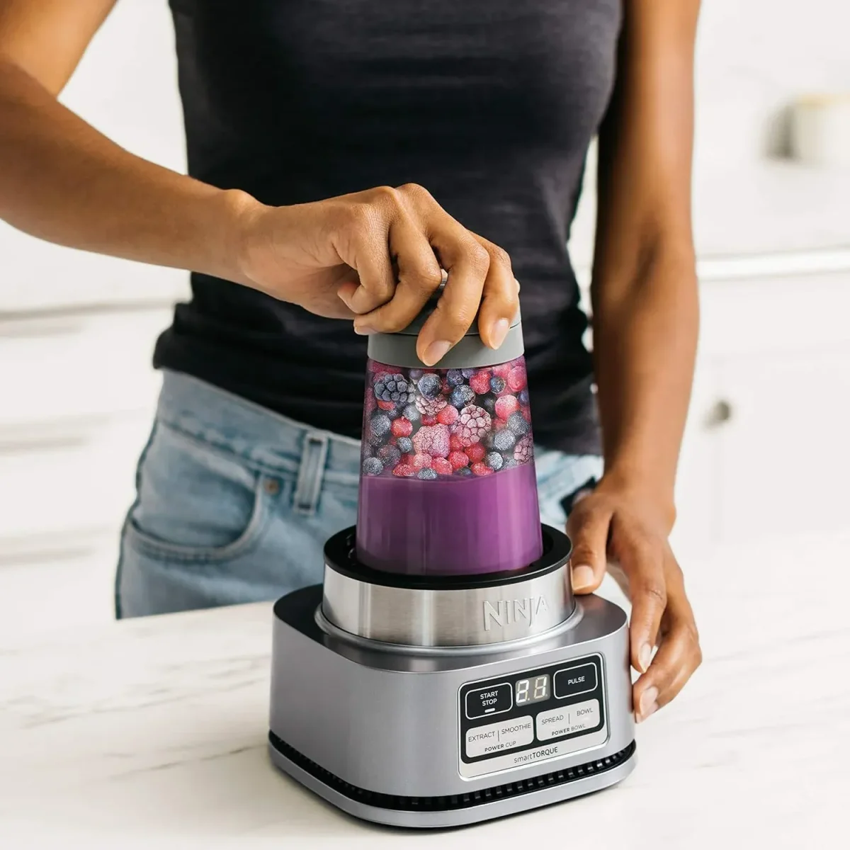 Ninja Foodi Power Nutri Blender 2-In-1 700Ml Cb102Me