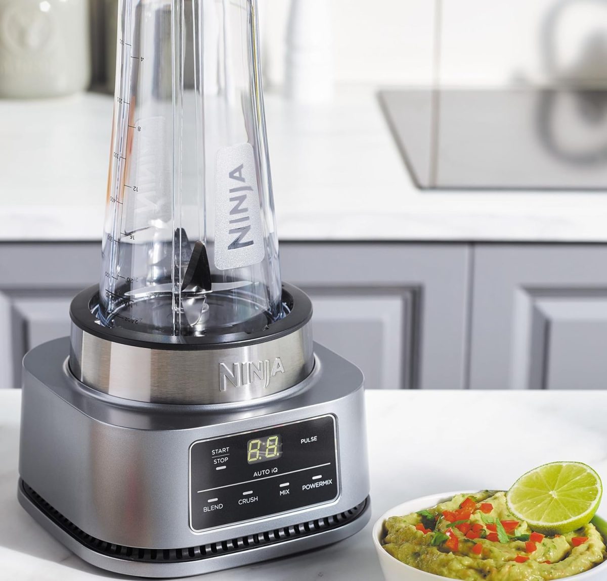 Ninja Foodi Power Nutri Blender 2-In-1, 1100W, Silver Cb102Me