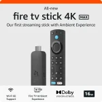 Amazon Fire TV Stick 4K Max streaming device, supports Wi-Fi 6E 2023 release