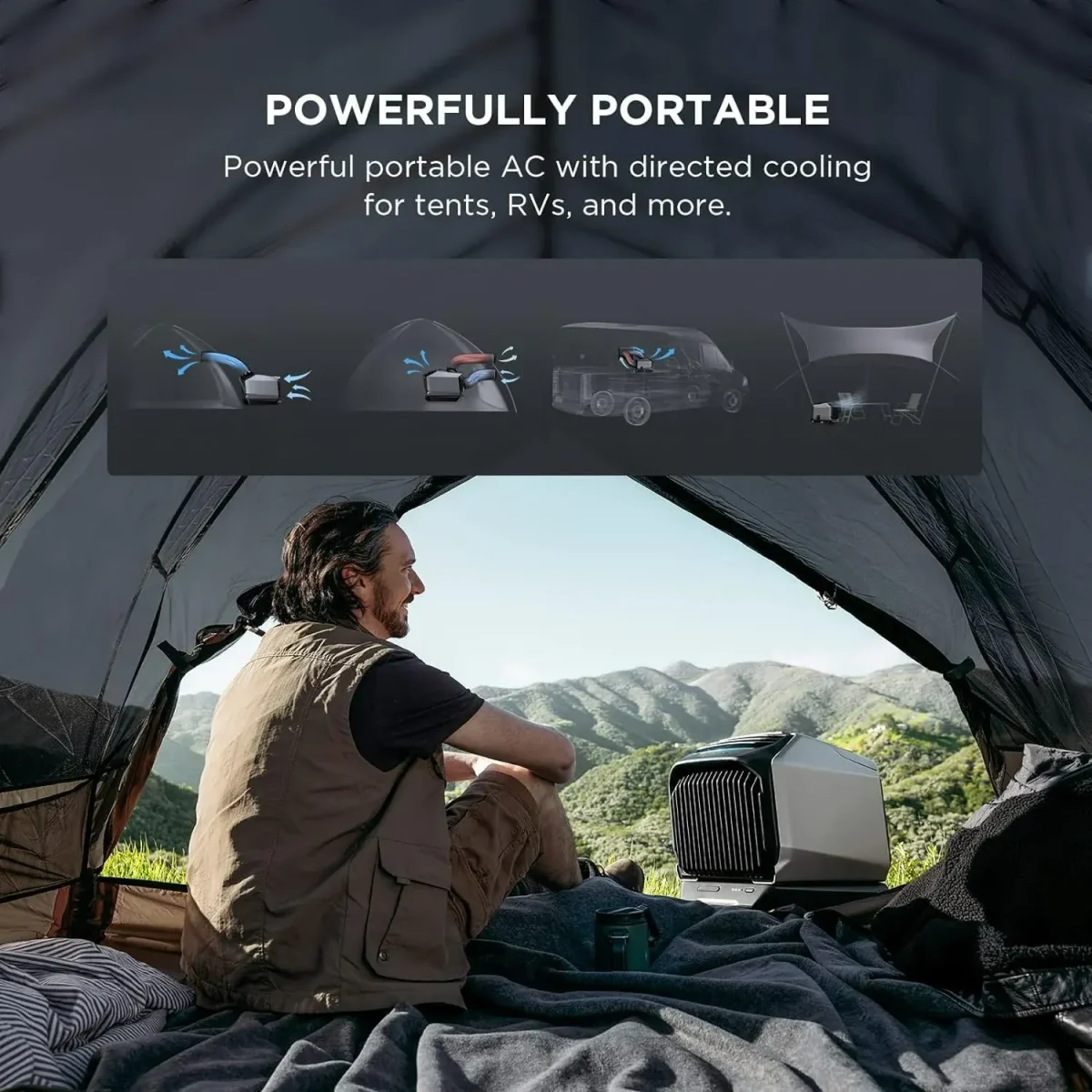 Ecoflow Wave 2 Portable Air Conditioner With Add-On Battery
