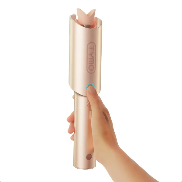 Tymo Curlgo Cordless Auto Curling Iron (Curler For Hair Length 14-22) - Hc520P Pink Gold