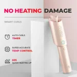 TYMO CURLGO Cordless Auto Curling Iron (Curler for Hair Length 14-22) - HC520P Pink Gold