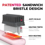 TYMO Porta Cordless Portable Hair Straightening Brush TY.HC120P -Pink