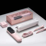 TYMO Porta Pro Cordless Portable Hair Straightening Brush (Dual Power Mode) TY.HC122P -Pink