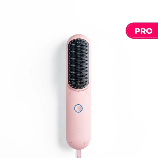 Tymo Porta Pro Cordless Portable Hair Straightening Brush (Dual Power Mode) Ty.hc122P -Pink
