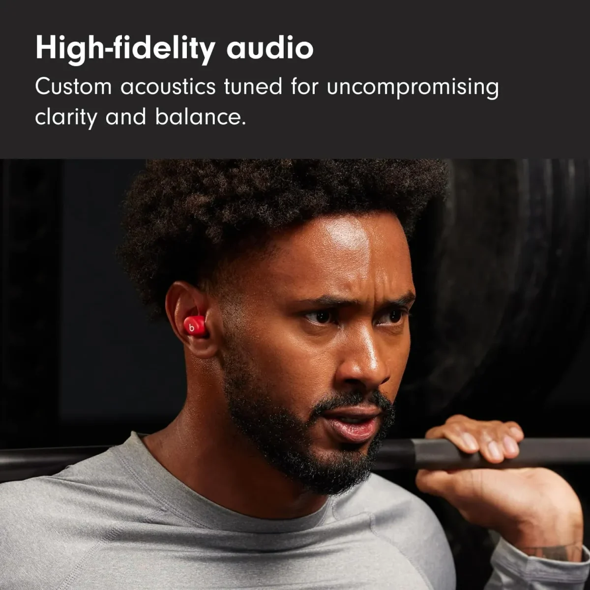 Beats Solo Buds Wireless Bluetooth Earbuds – Transparent Red