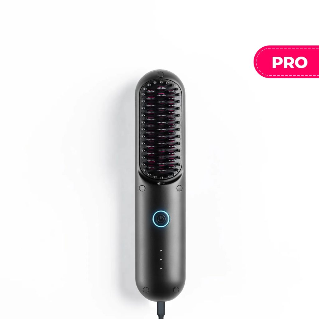 TYMO Porta Pro Cordless Portable Hair Straightening Brush (Dual Power Mode) TY.HC122 -Black