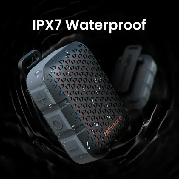 HiFuture Pocket S Portable & Wearable Speaker (5W Output & 8Hr Playtime) - Black