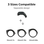 iQibla Zikr Jood Smart Ring Tasbih Counting With 3 Compatible Sizes(18mm 20mm 22mm)  - Black