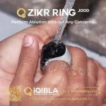 iQibla Zikr Jood Smart Ring Tasbih Counting With 3 Compatible Sizes(18mm 20mm 22mm)  - Black