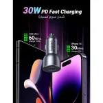 UGREEN 52.5W Fast Car Charger PD30W , SCP 22.5W - UG.CD213 Grey (2)