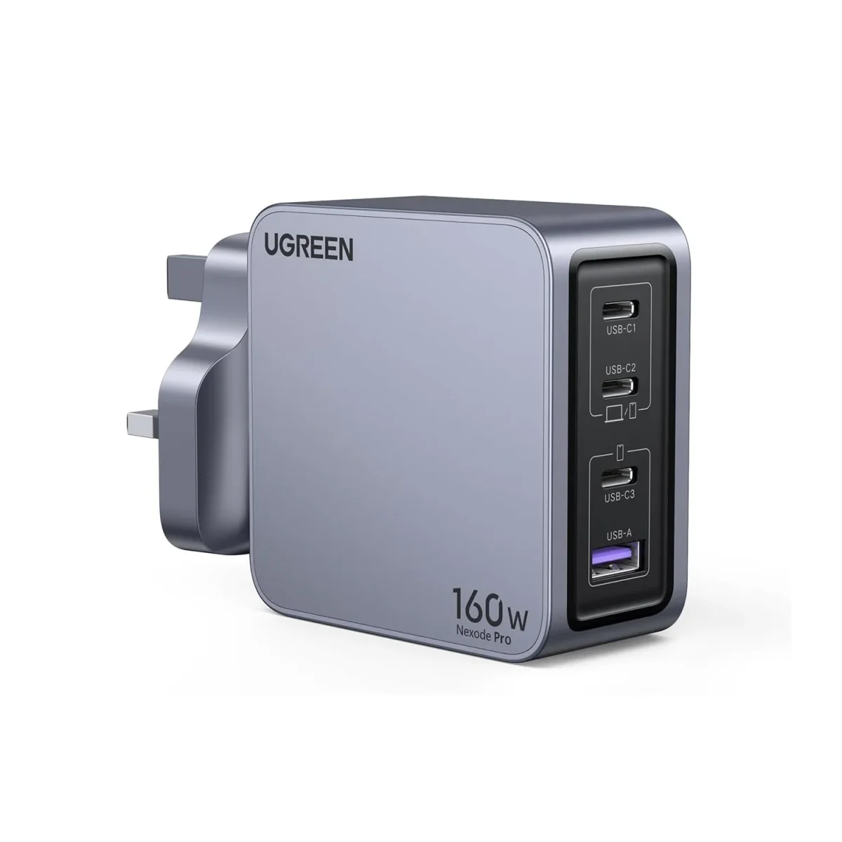 Ugreen Nexode Pro 160W Usb C, 4-Port Gan Laptop Charger Type C Fast Wall Charger Adapter – Ug