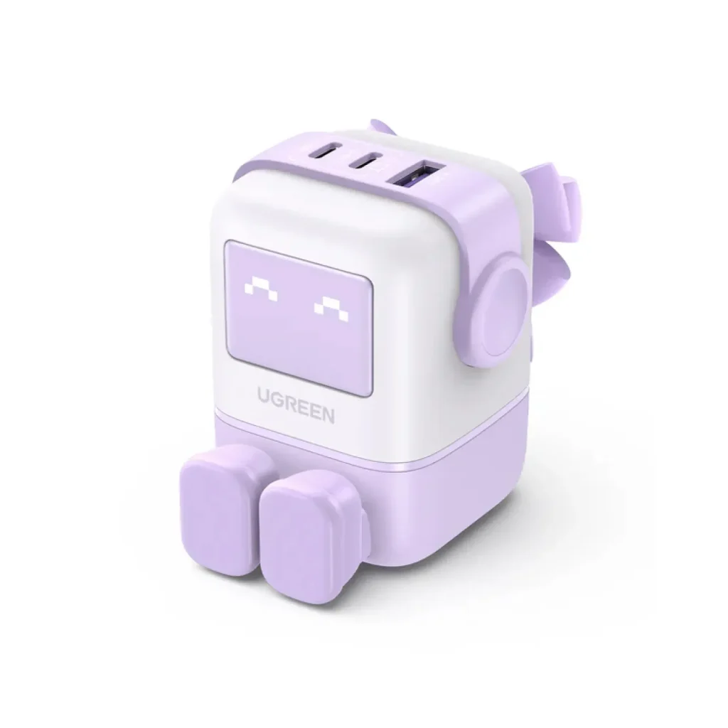 UGREEN UNO 65W USB C Charger 3-Port - UG.CD361 Purple
