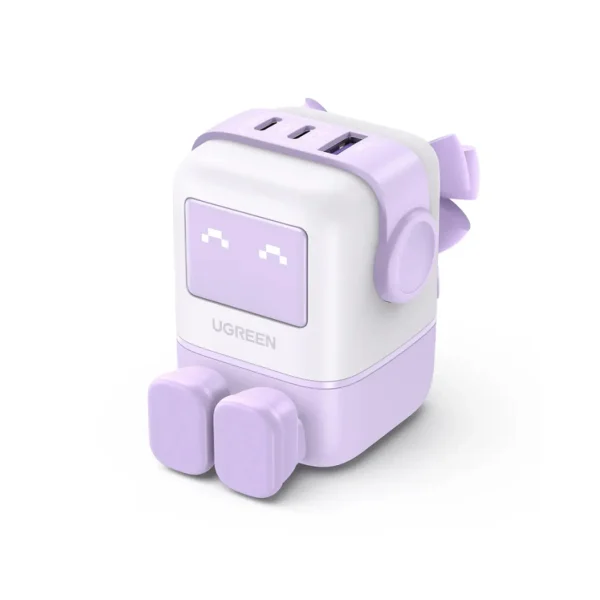UGREEN UNO 65W USB C Charger 3-Port - UG.CD361 Purple
