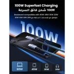 UGREEN USB C Cable Braided 100W Power Delivery PD Super Fast Charge Cable USB C to Type C - UG.US316 Black