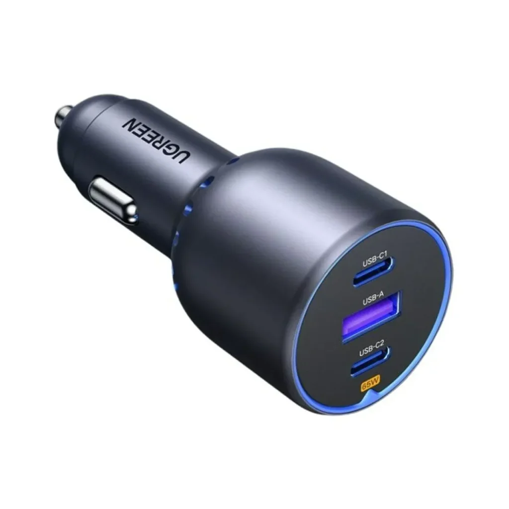 UGREEN 75W 3-Ports PD3.0 Fast Car Charger - UG.EC703 Gray