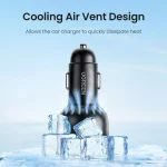 UGREEN 75W 3-Ports PD3.0 Fast Car Charger - UG.EC703 Gray