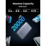 UGREEN Power Bank 20000mAh, 100W Fast Charging Portable Charger UG.PB720 - Gray