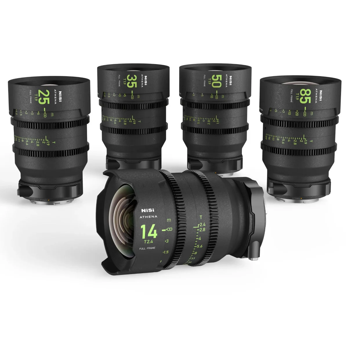 Nisi Athena Prime Set E Mount Full Frame Cinema Lens Kit