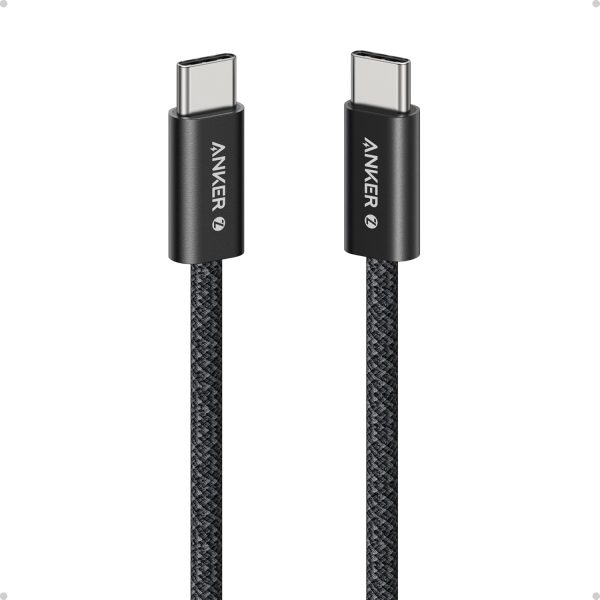 Anker Zolo USB C to USB C Cable Braided 240W - 3ft Black