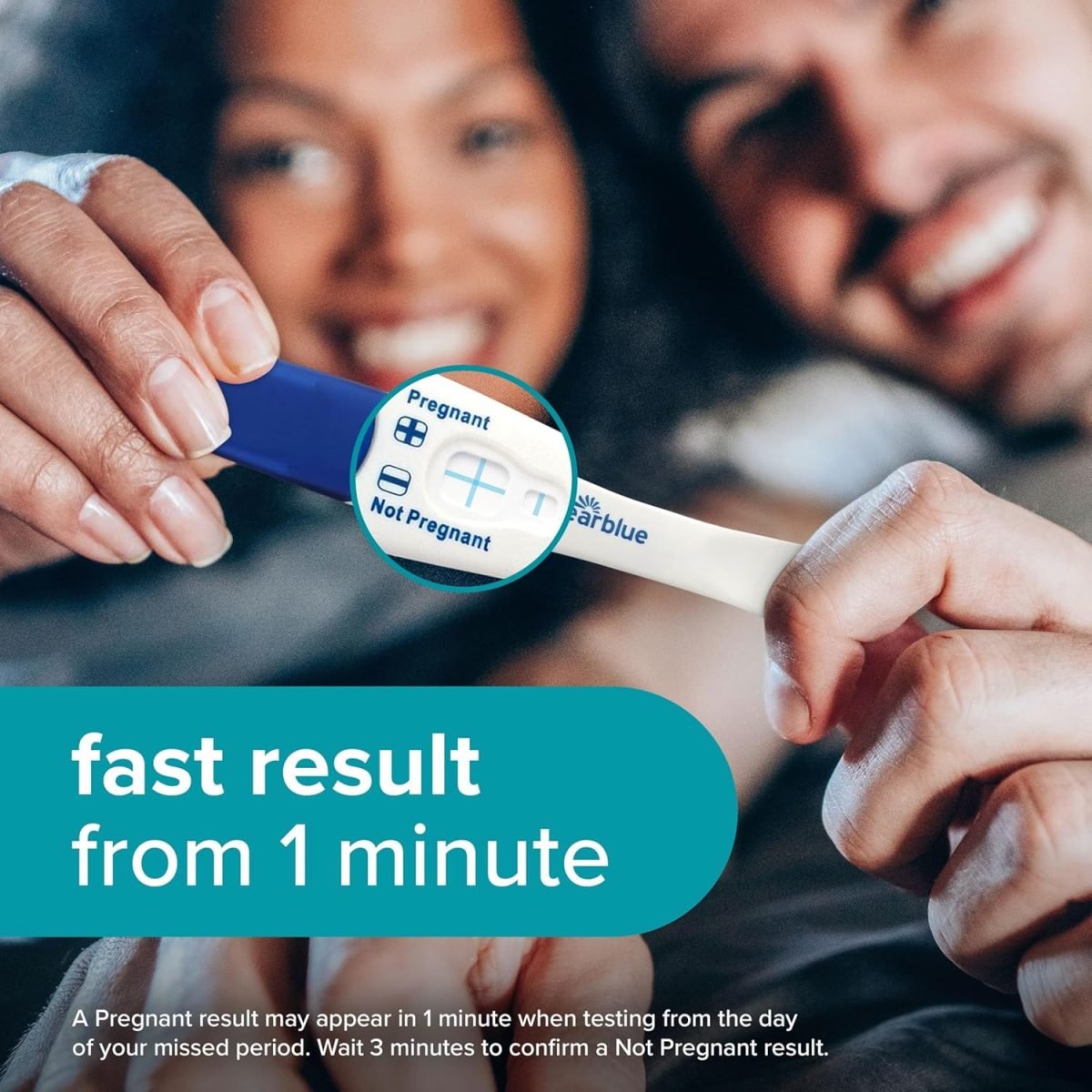 Clearblue Pregnancy Test, Rapid Detection, Result As Fast As 1 Minute, Kit Of 2 Tests