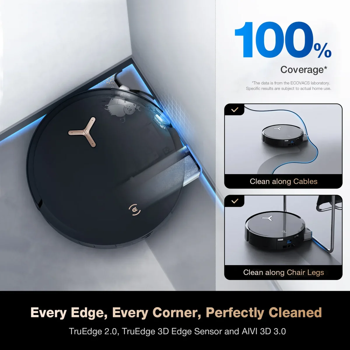 Ecovacs Deebot T50 Pro Omni Robot Vacuum And Mop Cleaner Black