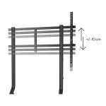 Hama Trolley TV Stand with Castors, up to 100, Height-adjustable black - 220875 (2)