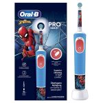 Oral-B Kids Electric Toothbrush, Spider-Man Characters Kids Electric Rechargeable Toothbrush – Red (1)